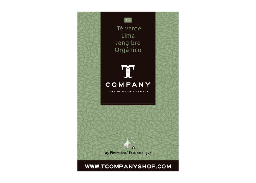 Té verde Lima Jengibre Orgánico 25 Bolsitas